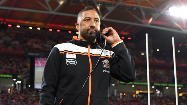 NRL 2024 RD11 Wests Tigers v Dolphins - Benji Marshall Coach NRL PHOTOS