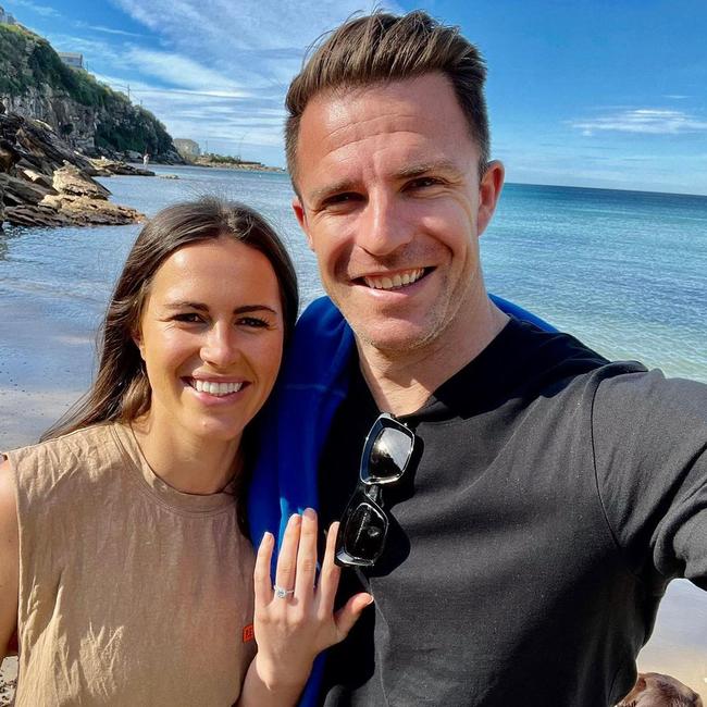 Mason and Liubinskas announced their engagement in 2021. Picture: Instagram