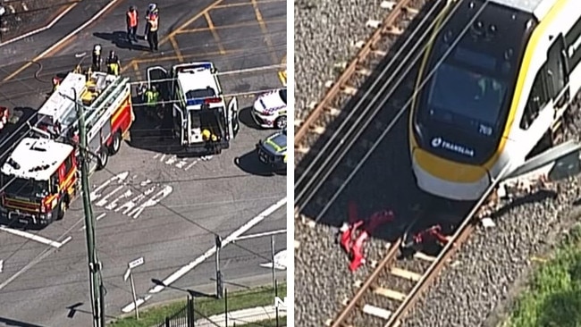 Level crossing crash at Lindum station, where a 32-year-old South Korean woman died last Friday.