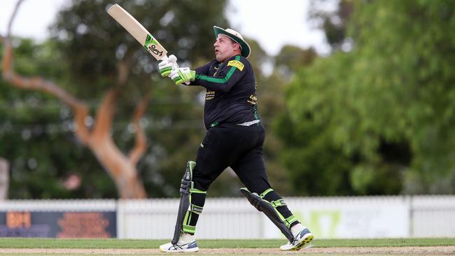 VTCA: Westmeadows’ Tarek Moughanie at bat. Picture: George Sal