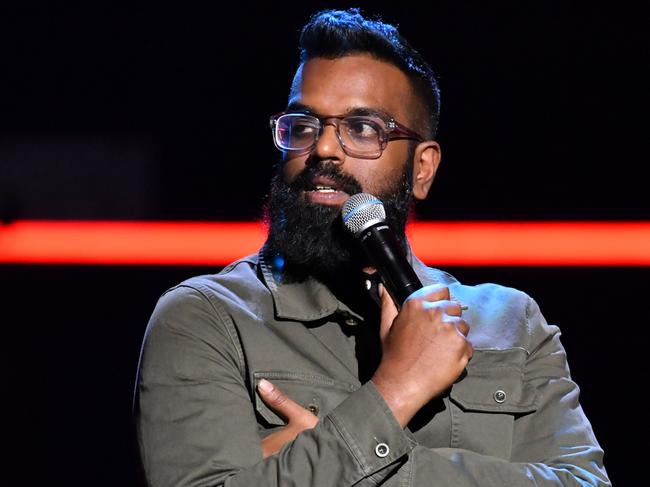 Romesh Ranganathan performs during the Teenage Cancer Trust comedy night, at the Royal Albert Hall, London. (Photo by Matt Crossick/PA Images via Getty Images)