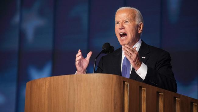 The President was fired up during his speech. Picture: Andrew Harnik/Getty Images via AFP