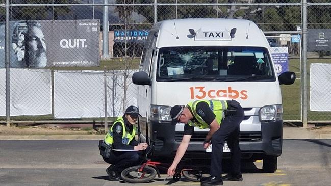 The four-year-old boy was allegedly hit by the taxi being driven by Mr Chahal. Picture: Ben Clark