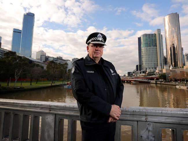 Victoria Police Chief Commissioner Graham Ashton says the force is following “the letter of the law” by probing Labor’s red shirts rort on the eve of the state election. Picture: Stuart McEvoy