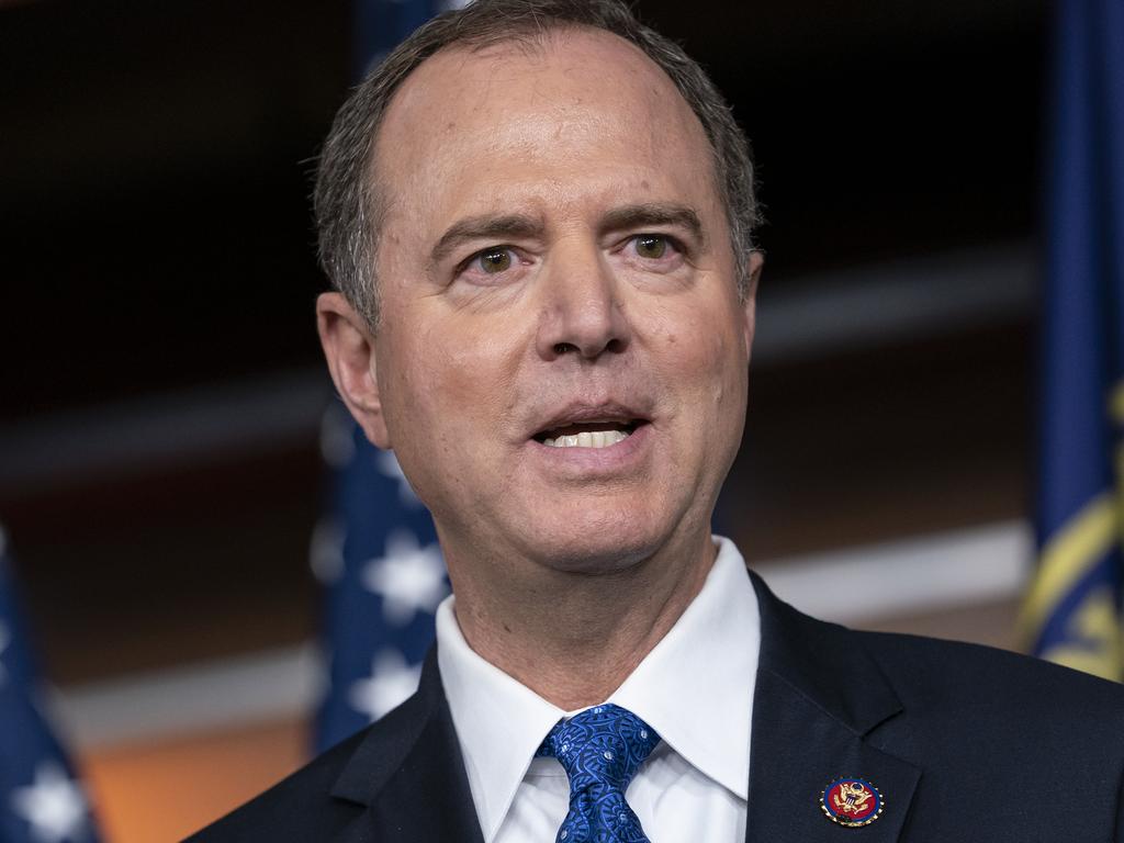 House Intelligence Committee Chairman Adam Schiff has been pushing impeachment moves. Picture: AP