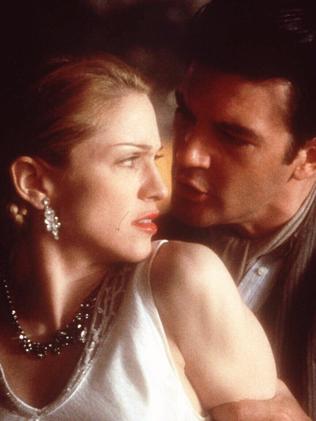 Madonna, with Antonio Banderas who played Che Guervara in the movie Evita, won a Golden Globe for her portrayal.  Picture:  Supplied