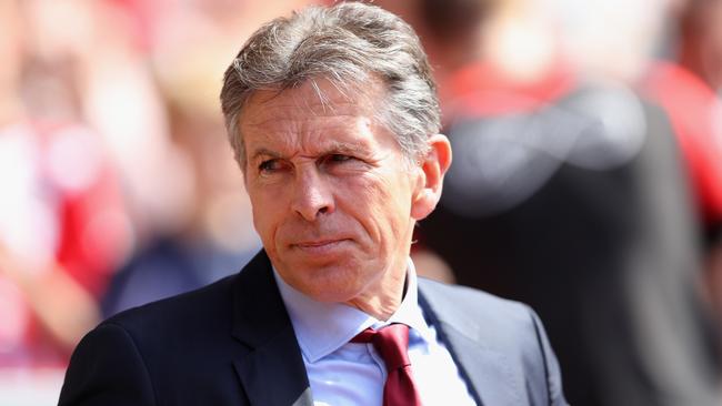 SOUTHAMPTON, ENGLAND - MAY 21:  Claude Puel, Manager of Southampton looks on during the Premier League match between Southampton and Stoke City at St Mary's Stadium on May 21, 2017 in Southampton, England.  (Photo by Warren Little/Getty Images)