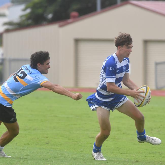 QLD Rugby Union State Championships (17-18 years boys) at the Townsville Sports Precinct. Friday May 23. Northern against Peninsular. Picture: Evan Morgan