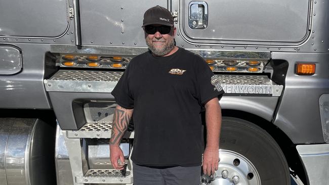 Truck driver Scott Hardy said he expected a long wait. Picture: Savannah Pocock