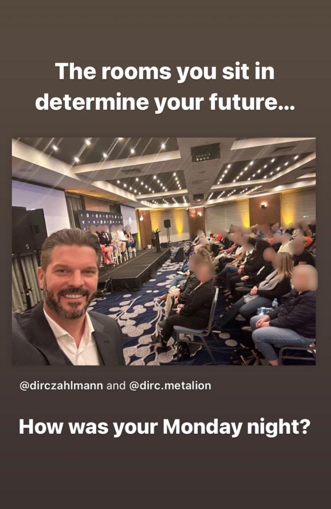 A social media post featuring GSP executive Dirc Zahlmann.