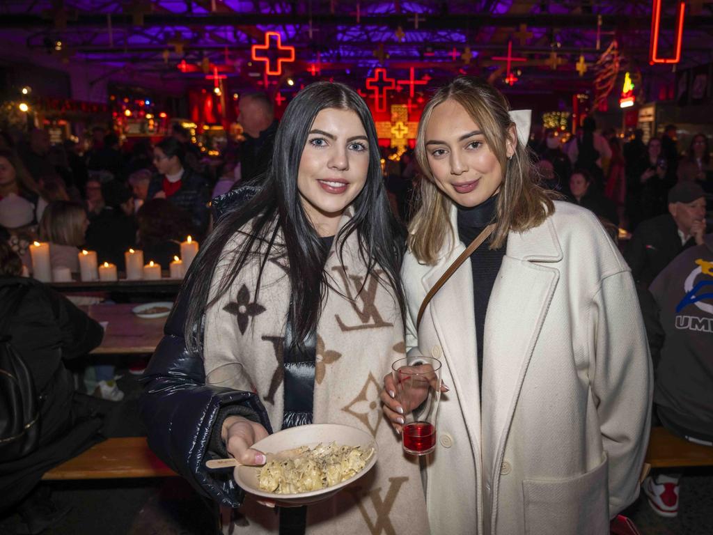 Grace Paterson and Lana Palushi at Winter Feast 2025 in Hobart. Picture: Caroline Tan