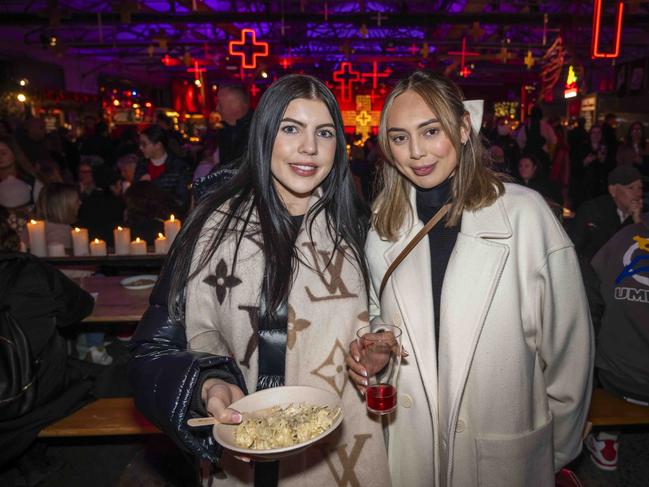 Grace Paterson and Lana Palushi at Winter Feast 2025 in Hobart. Picture: Caroline Tan