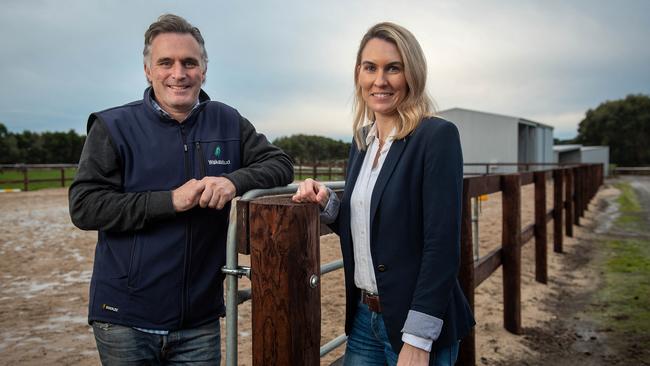 Tom and Cassi Dabernig ARE excited about their future in Warrnambool. Picture: Robin Sharrock