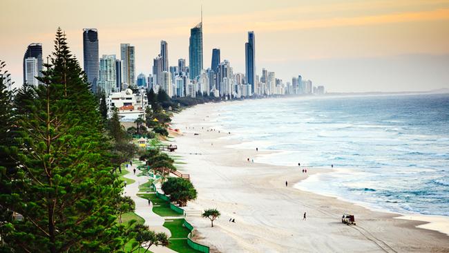 The famous Surfers Paradise skyline