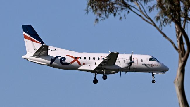 Rex, Australia’s third largest airline, was placed in administration this year. Picture: AFP