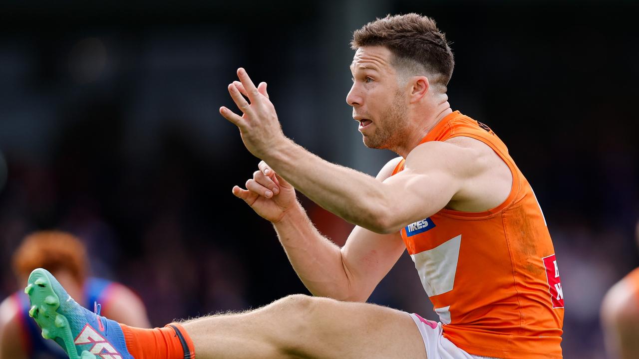 GWS captain Toby Greene has had a frustrating season at times and will want to explode in September. Picture: Dylan Burns / Getty Images