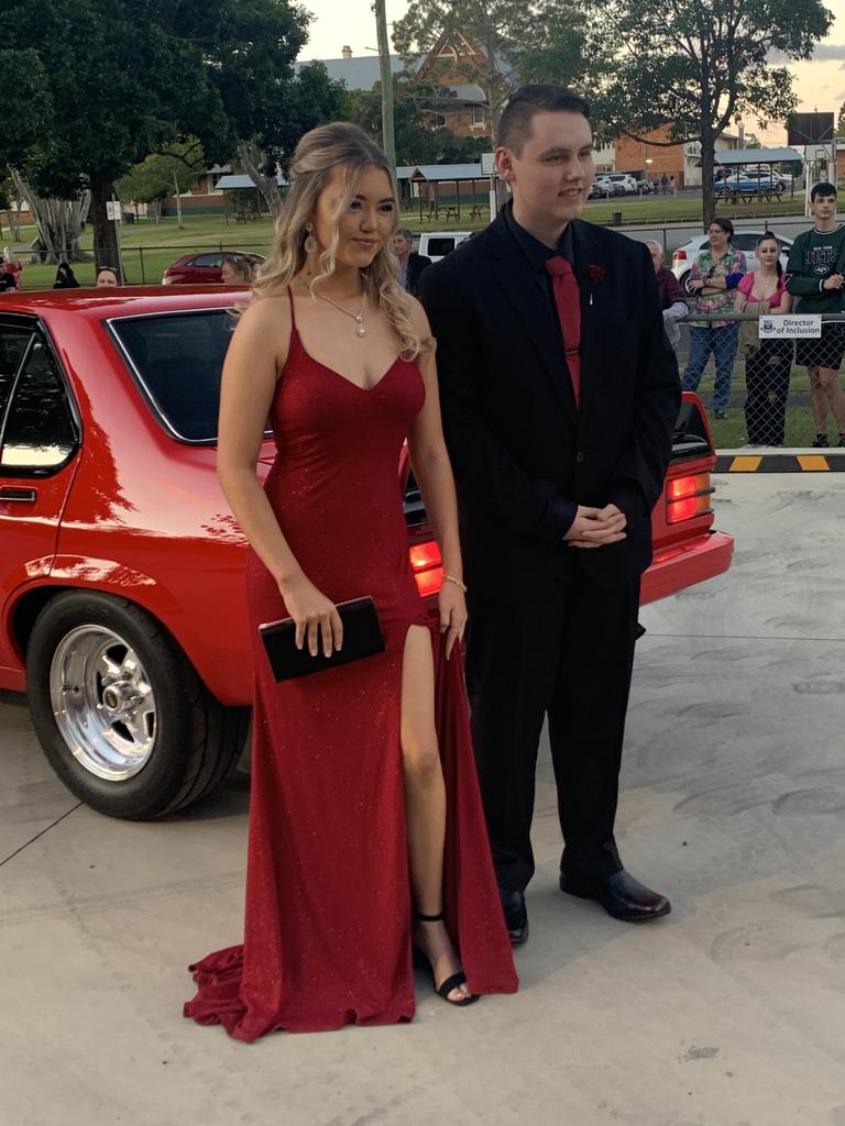 Students arrive at Maryborough State High School's formal.