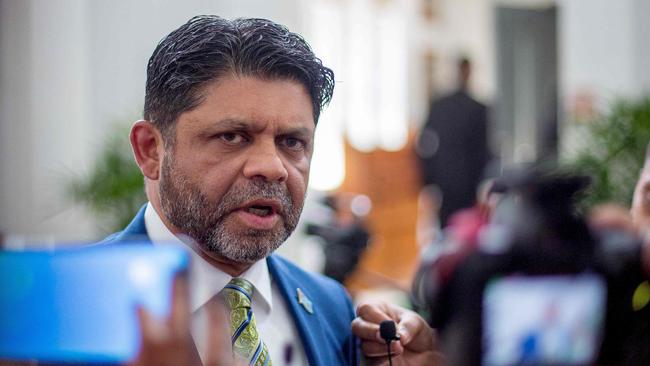 Fiji First Party general secretary and former Fijian attorney-general Aiyaz Sayed-Khaiyum. Picture: Leon Lord/AFP