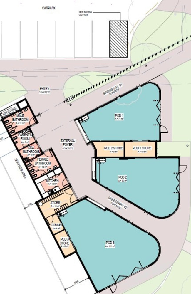 Preliminary design for the redeveloped Driver Family Resource Centre, which would be renamed the Driver Community Centre. Picture: City of Palmerston