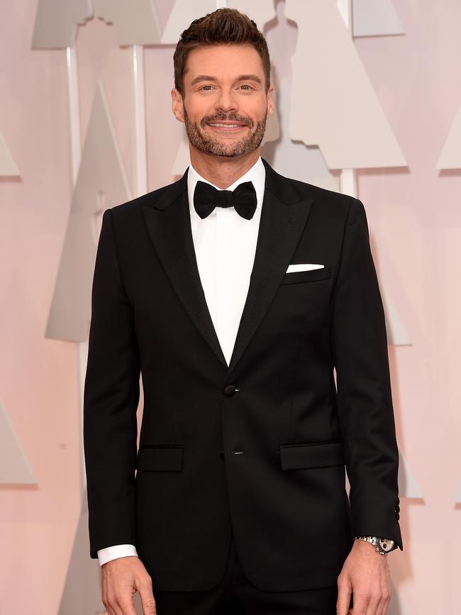 Ryan Seacrest attends the 2015 Oscars red carpet. Picture: Getty