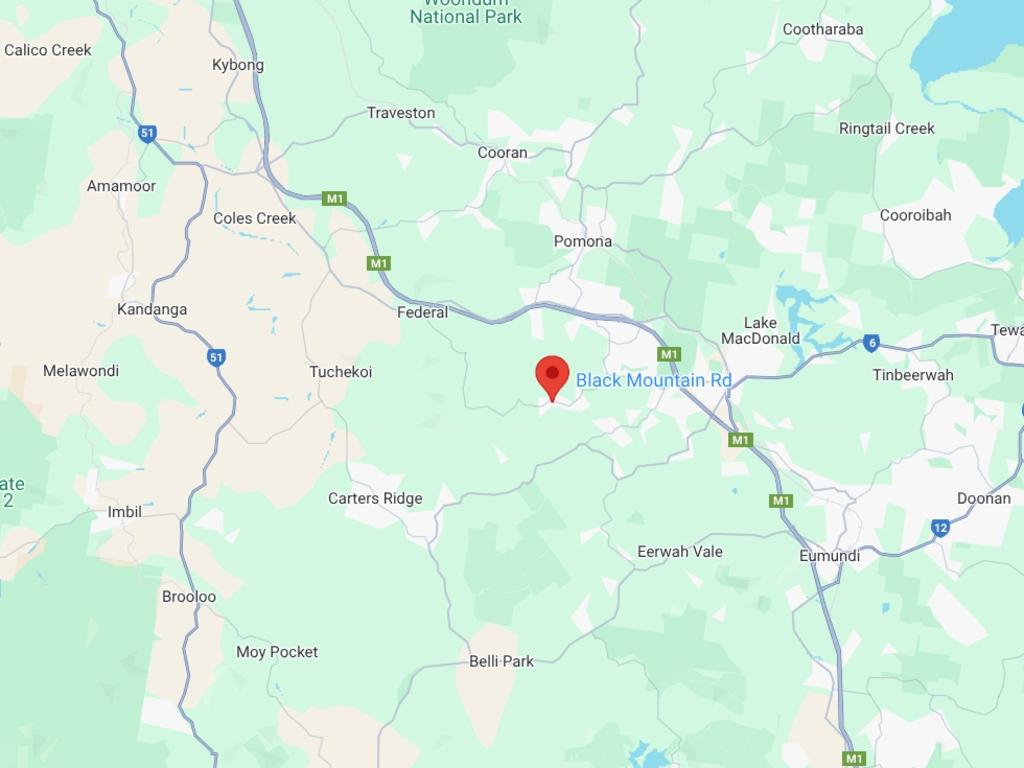 A man has been crushed to death by a lawn mower at a property on Black Mountain Rd in Black Mountain, Queensland. Picture: Google Maps