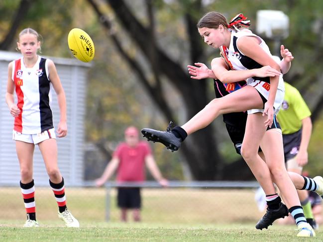 Action from Saturday's McDonaldâ€™s South East Queensland Youth Grand Finals played at Yeronga AFC. 2 September 2023. Picture, John Gass