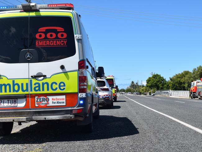 Queensland Fire and Emergency Services, police and ambulance crews were at the scene of a house fire at Gable St, East Mackay on Friday April 17. Photo: Zizi Averill. Generic