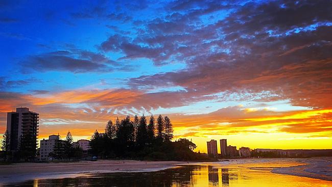 The sunset from Rainbow Bay. Picture by Catherine Wiggins