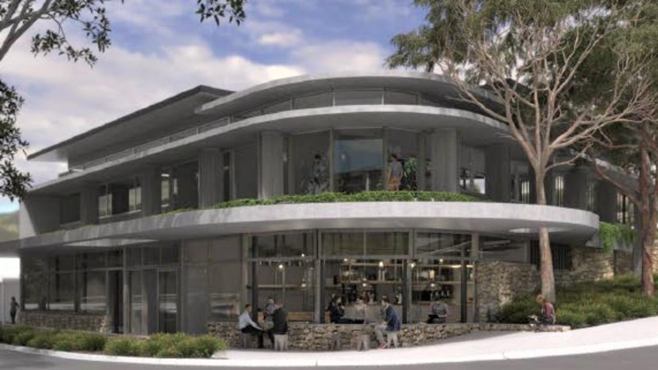 An artist’s impression of the new look for the southern retail entrance to Noosa Junction.