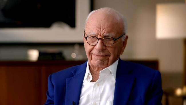 Chairman Emeritus of News Corp and Fox Corporation Rupert Murdoch. Picture: Sky News Australia