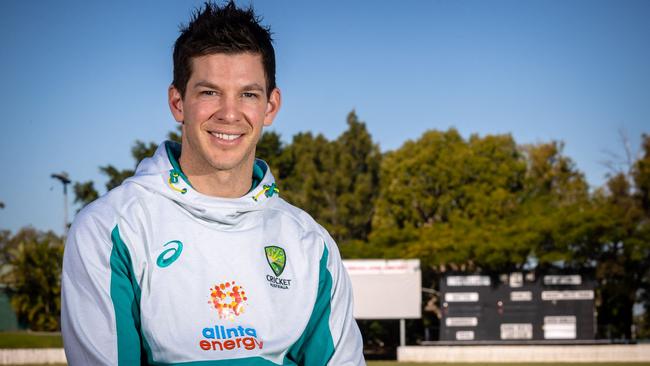 Australian Test captain Tim Paine keeps in touch with the Prime Minister. Picture: Patrick Hamilton / AFP