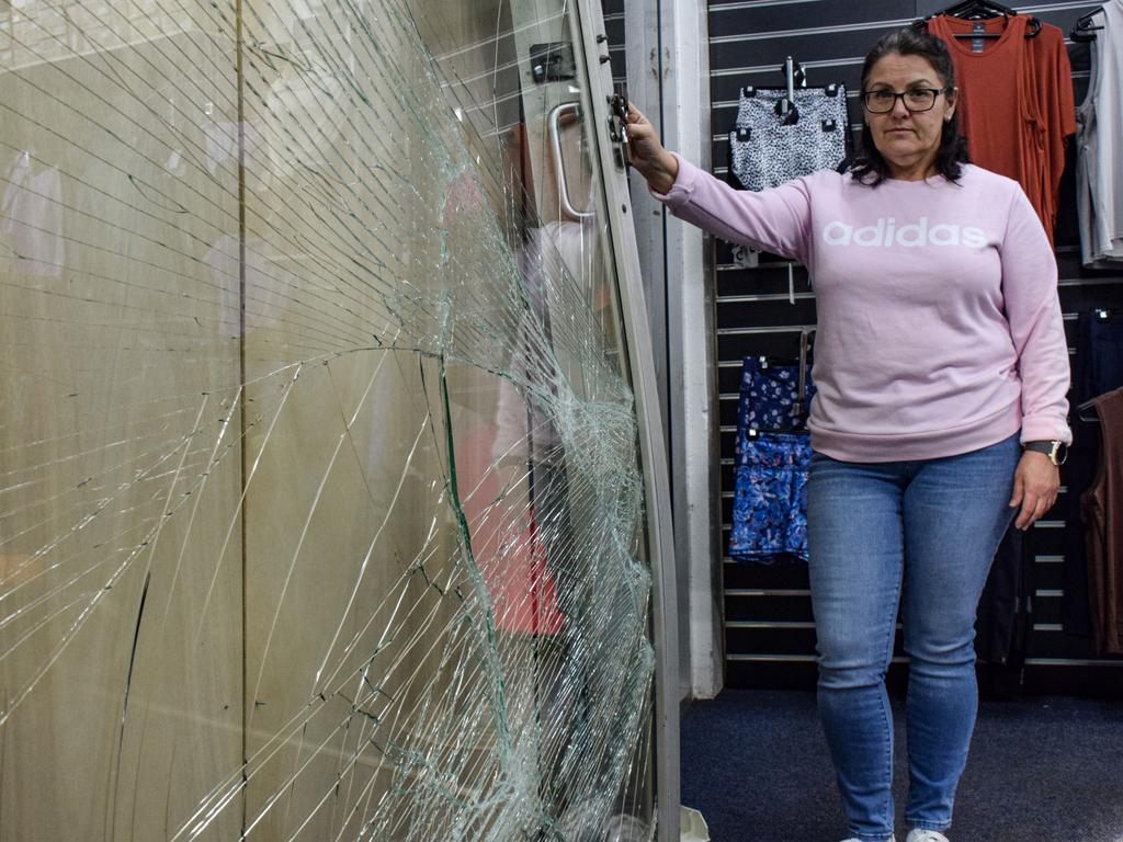 Preparing to enjoy her day off from work, SPORTFIRST owner Cathy Goodhew instead woke to a nightmarish phone call informing her the store had been ram-raided. Photo/Holly Cormack.