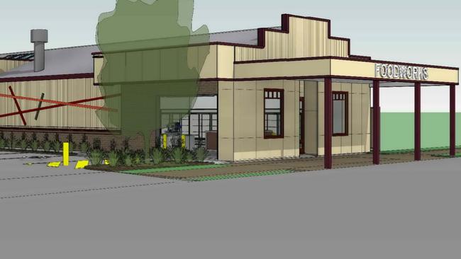 Plans for a new supermarket on Eton St in Cambooya.