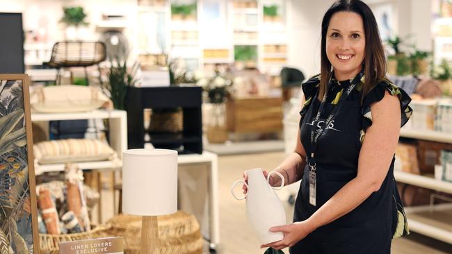 Adairs Fortitude Valley store manager Julie Wedrat. Picture: Peter Wallis