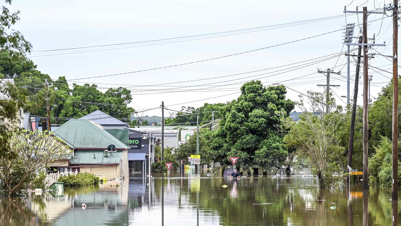 Houses in northern NSW were completely submerged in the floods. Photo: Darren Leigh Roberts