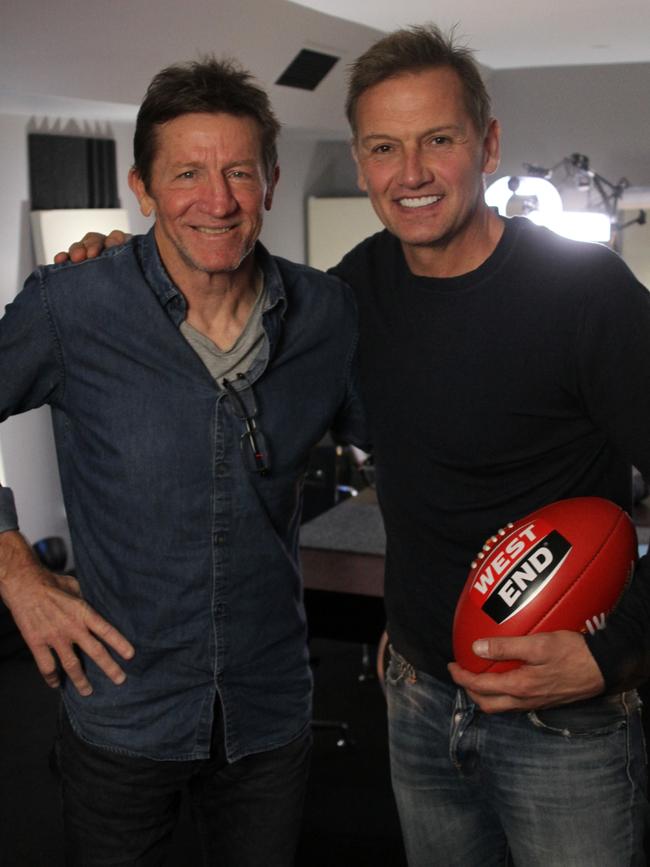 Chris McDermott with Mark Soderstrom for The Soda Room podcast. Picture: Supplied