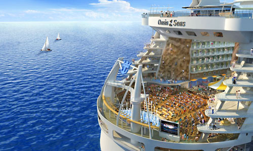 <p>Wide birth ... standing 73m high, 360m long, <em>Oasis of the Seas</em> will feature onboard elements never before seen on a cruise ship</p>