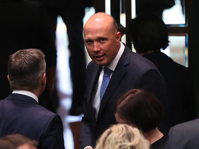 Peter Dutton in the House of Representatives Chamber at Parliament House in Canberra. Picture Kym Smith