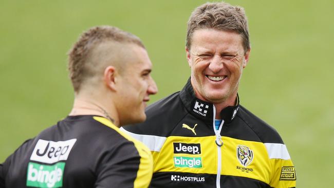 Richmond senior coach Damien Hardwick has been voted by the coaches as 2017’s Coach of the Year. (Photo by Michael Dodge/Getty Images)
