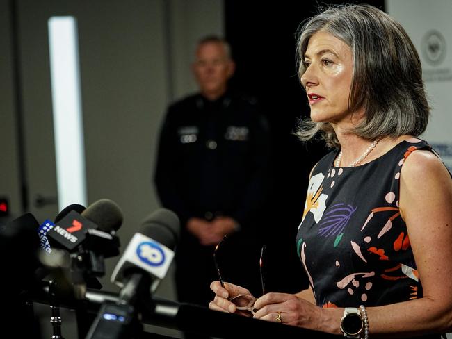 COVID press conference at State Admin Centre - SA Health Chief Medical Officer Nicola Spurrier address the media Thursday December 31, 2020 - pic Mike Burton