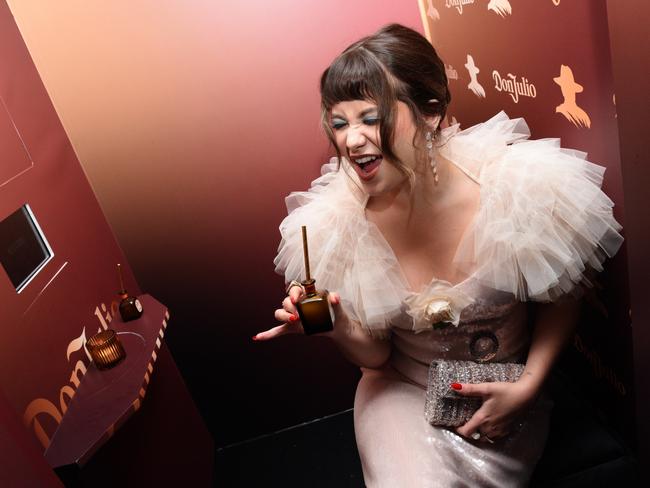 Sofia Reyes attends Elton John AIDS foundation annual viewing party with Tequila Don Julio at West Hollywood Park in West Hollywood, California. Picture: Getty Images for Tequila Don Julio