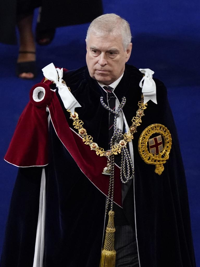 … As is Prince Andrew. Picture: Andrew Matthews – WPA Pool/Getty Images