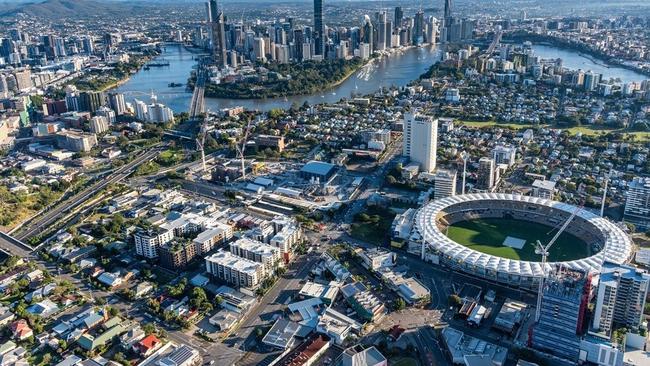 The proposed Gabba redevelopment for the Brisbane 2032 Olympic and Paralympic Games. Picture: Queensland Government