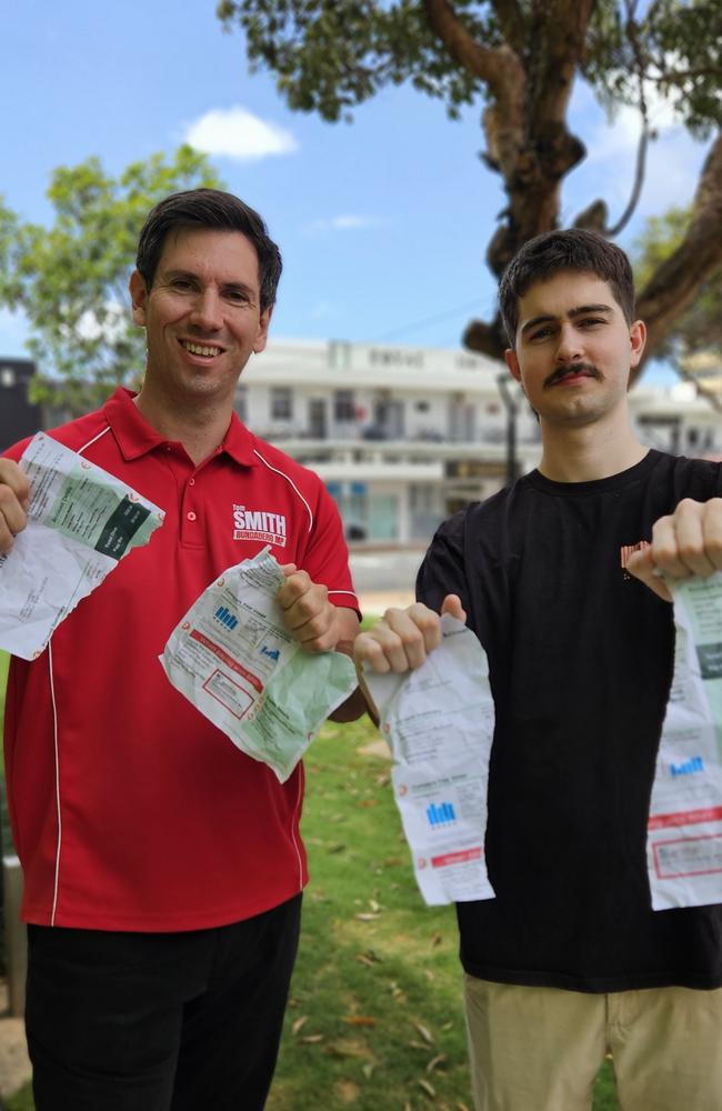 Tom Smith and Bundaberg resident Ethan Charlesworth say if the Labor government is re-elected on October 26 it will be ripping up expensive electrical bills thanks to a plans to keep energy bills affordable.