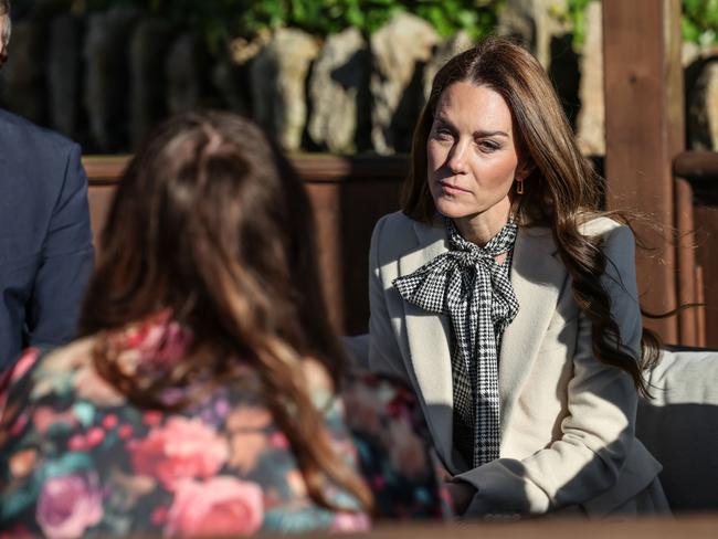 The Princess’s focus was on the wellbeing of children and families, as well as celebrating the excellence of Welsh textiles manufacturing. Picture: WPA Pool/Getty Images