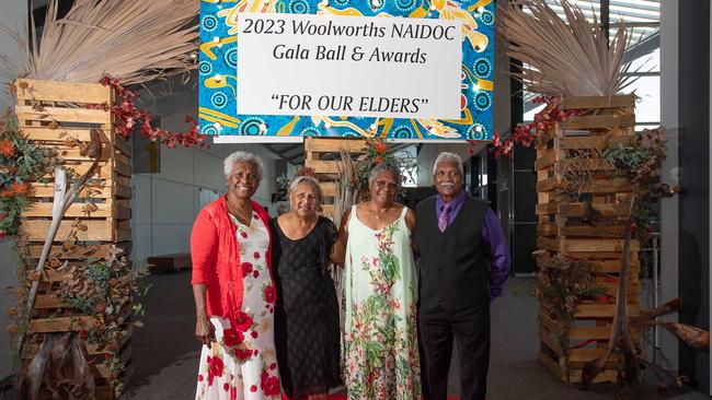 Barbara Tapsell, Cherry Cubillo, Maureen Wanganeen, and Barney Quall. Picture: Pema Tamang Pakhrin