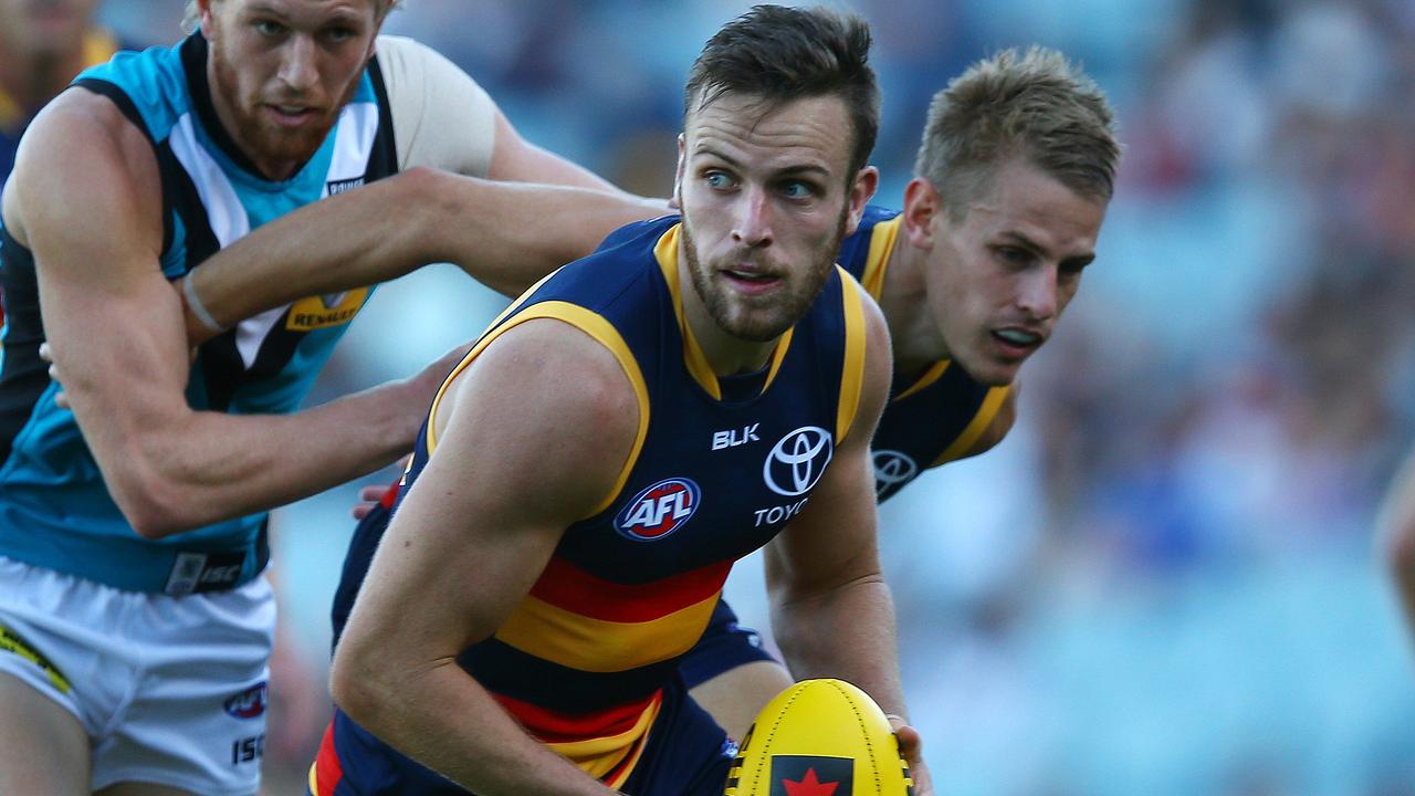 Brodie Smith knocked out in nasty tackle during Adelaide game