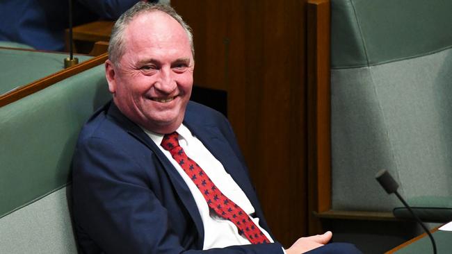 Newly-elected Nationals leader Barnaby Joyce acknowledged his ’faults’, which forced his resignation as leader three years ago. Picture: AAP