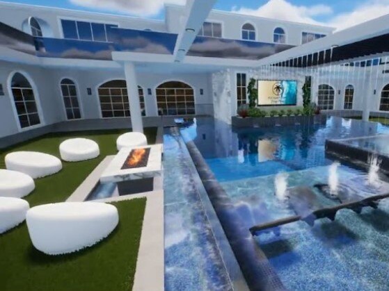 What the mansion will look like when it is finished. Picture: Supplied