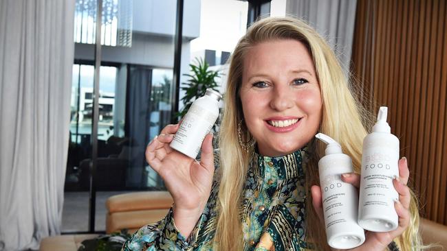 Founder Linda Ireland of BodFood, hair care products with natural and eco-friendly ingredients. Picture: Patrick Woods.